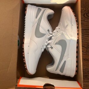 Nike Air Pegasus ‘89 White and Light Gray Golf Shoes